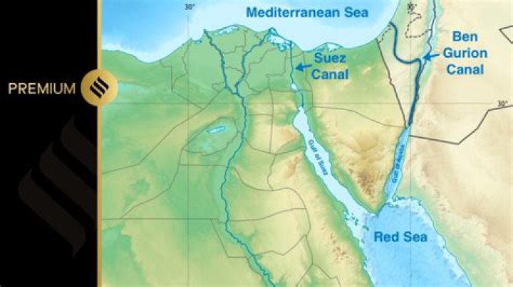 Egyptian canal that lets Mediterranean ships reach the Indian Ocean