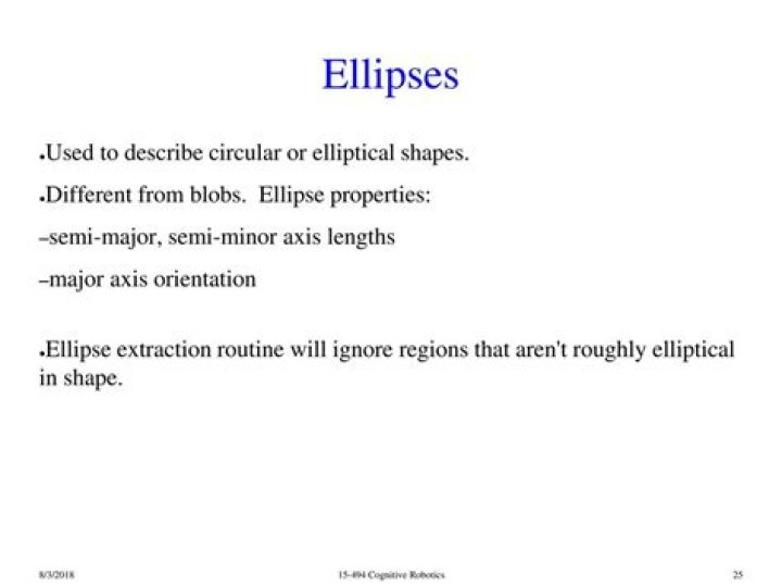 Elliptical shapes