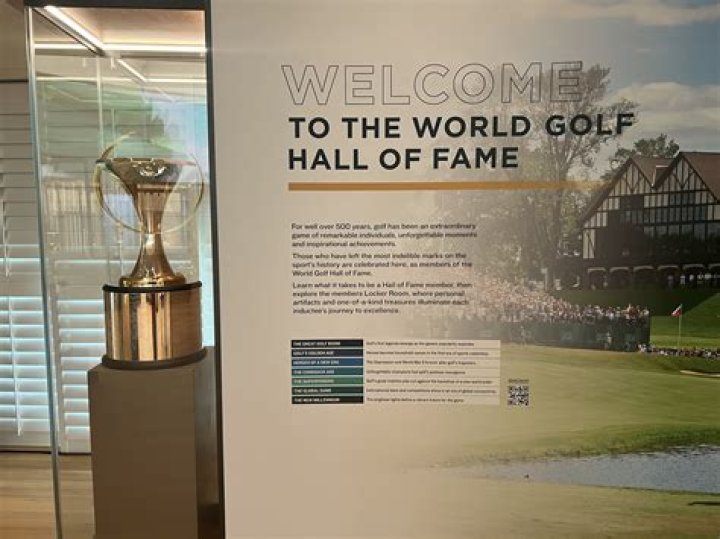 Ernie in the World Golf Hall of Fame