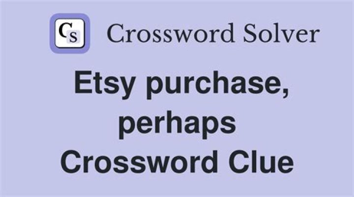 Etsy purchase perhaps