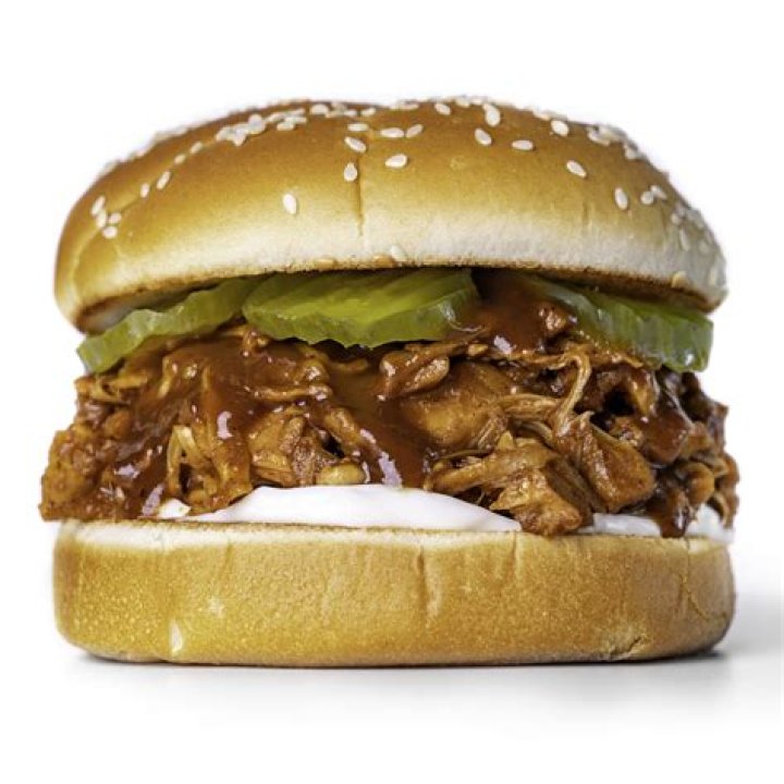 Fast-food pork sandwich available only periodically