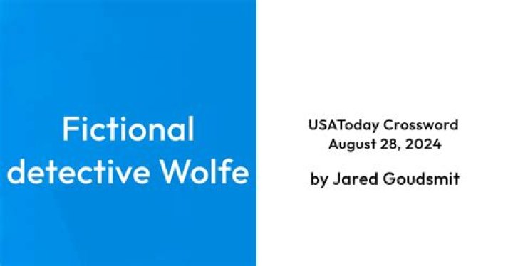 Fictional detective Wolfe