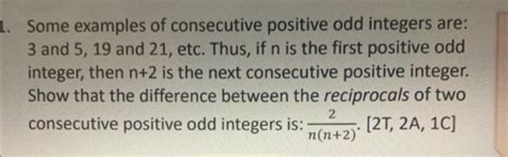 First positive odd integer