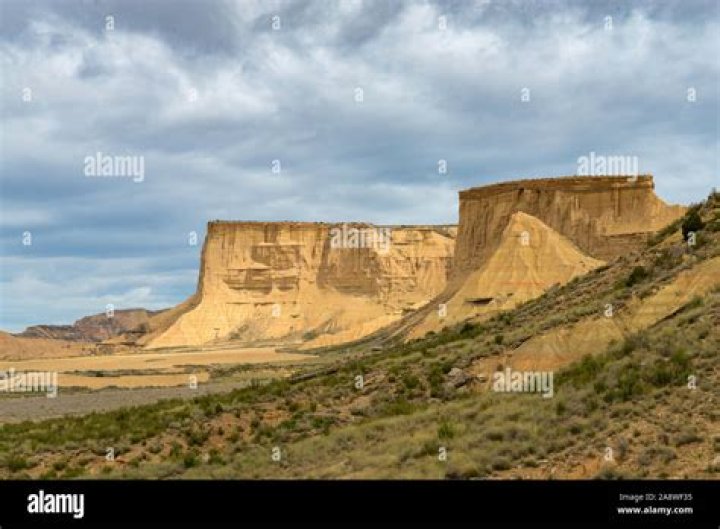 Flat-topped hills of the southwestern US