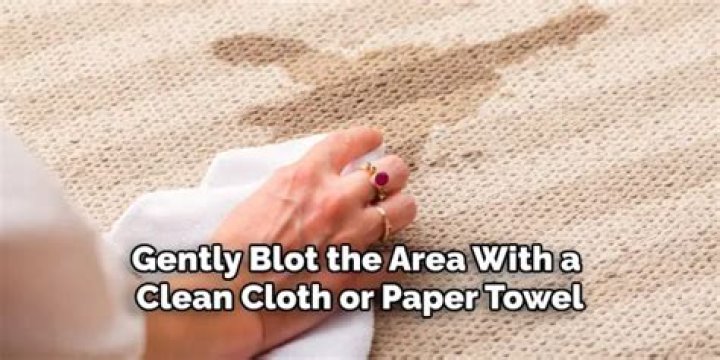 Gently blot with a cloth