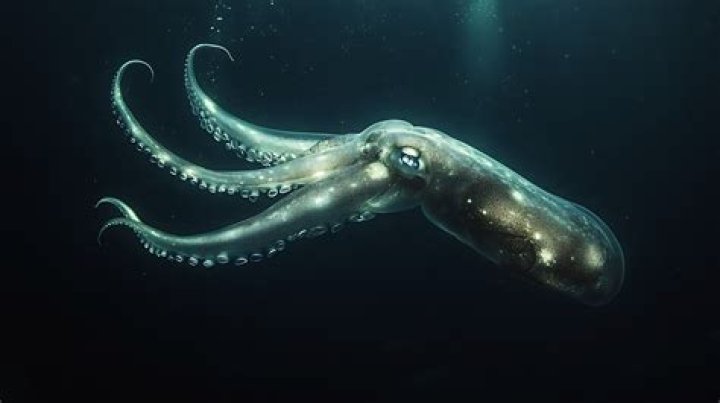 Giant squid's habitat