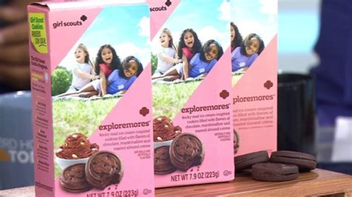 Girl Scout cookie with shredded coconut