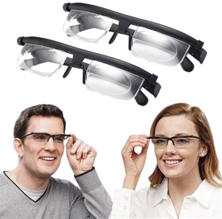 Glasses that allow for two different optical corrections