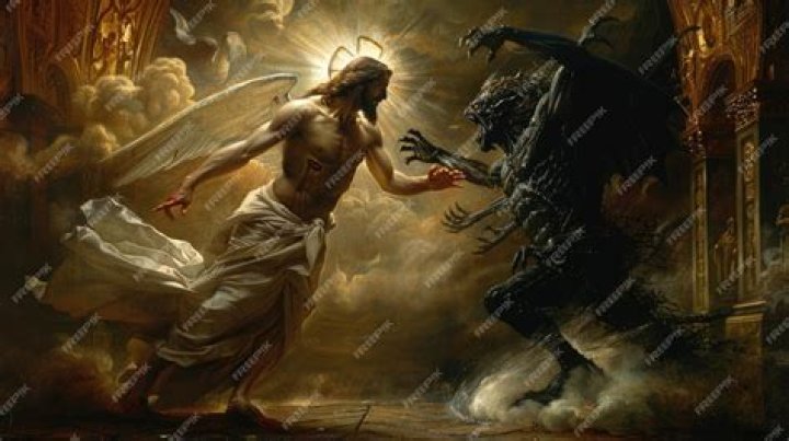 Good and ___ (religious opposites)