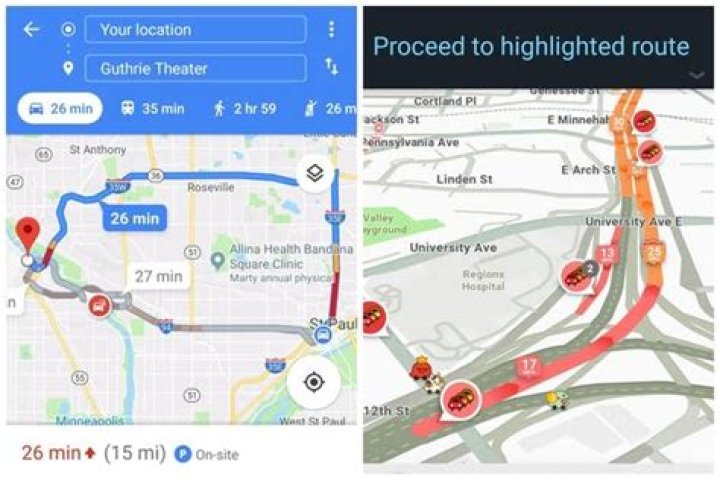 Google ___ (app that shows traffic and routes)