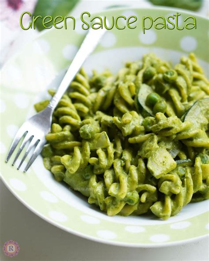 Green sauce used on fusilli