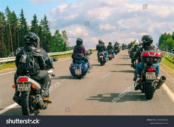 Group of motorcyclists