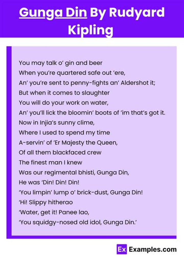 Gunga ___ (Rudyard Kipling poem)