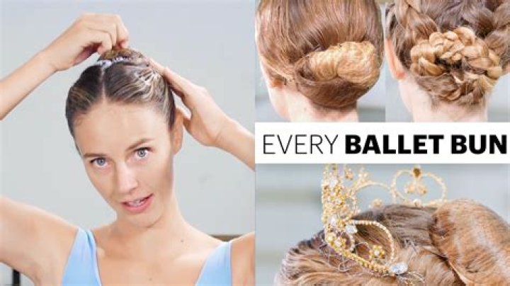 Hairstyle for a ballerina sometimes