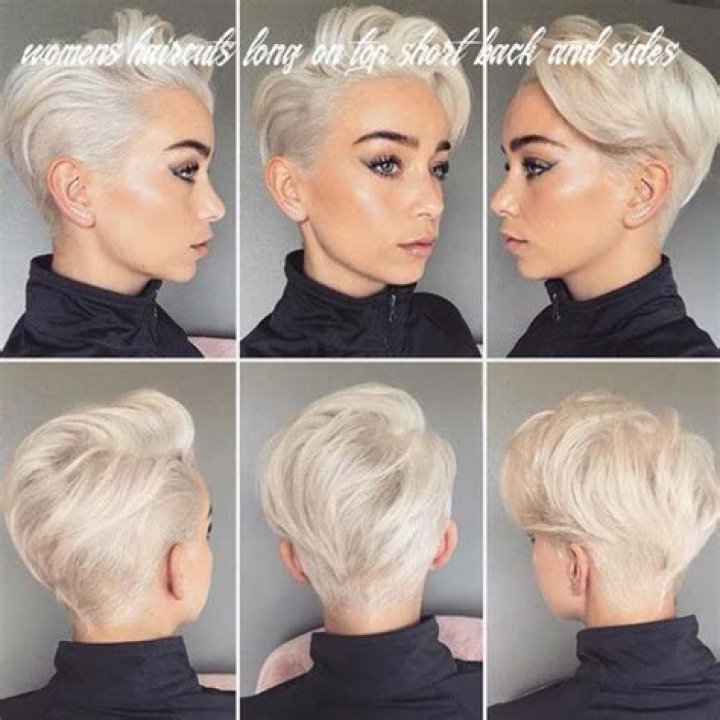 Hairstyle that's short in front and long in back