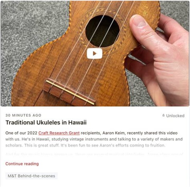 Hawaiian instrument related to the guitar for short