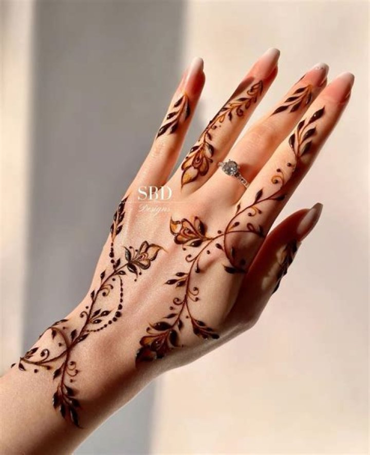 Henna decoration for the skin