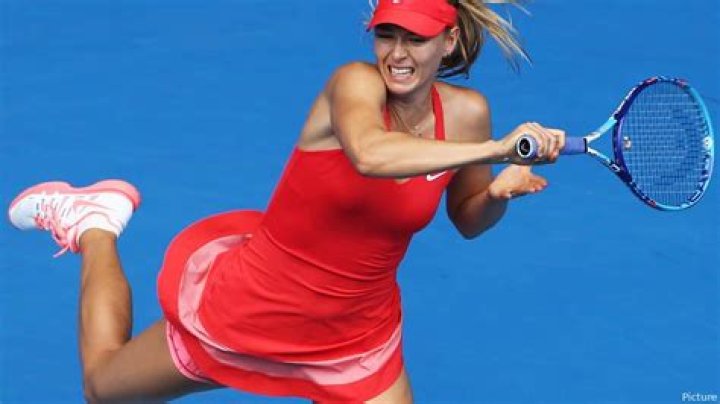 High-hit ball from Maria Sharapova