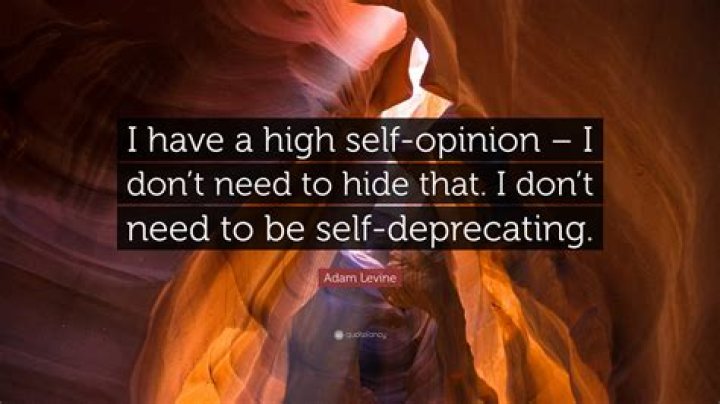 High self-opinion