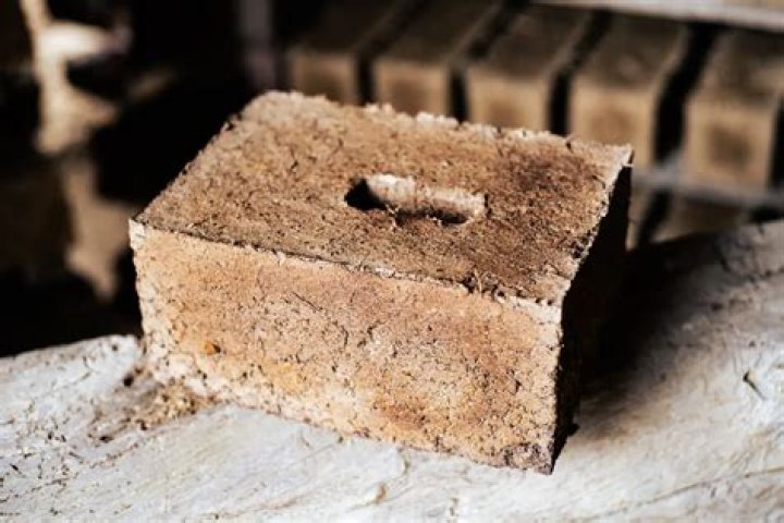 Home made of sun-dried bricks