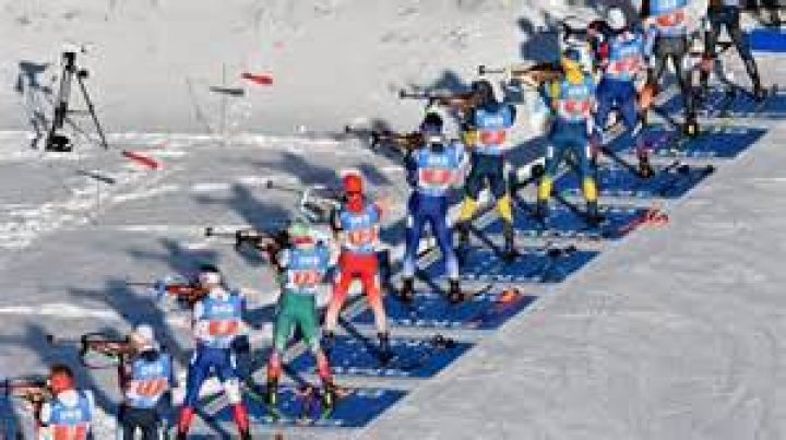 How a biathlon participant would get to the shooting stations
