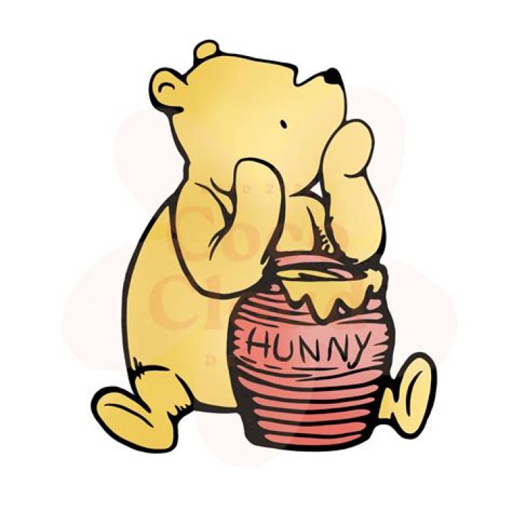 Hunny-loving cartoon bear