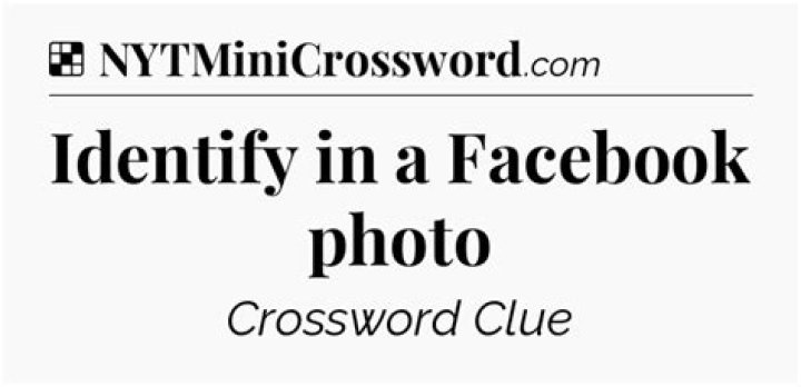 Identify in a Facebook photo