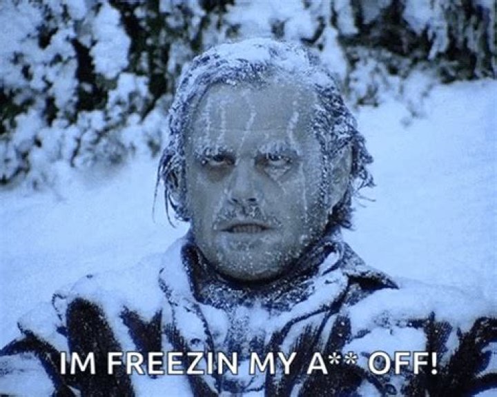 I'm freezing!