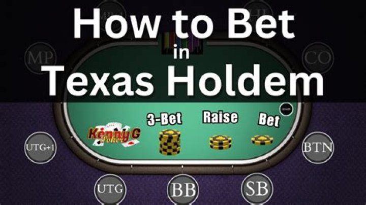 Initial bet in Texas hold 'em