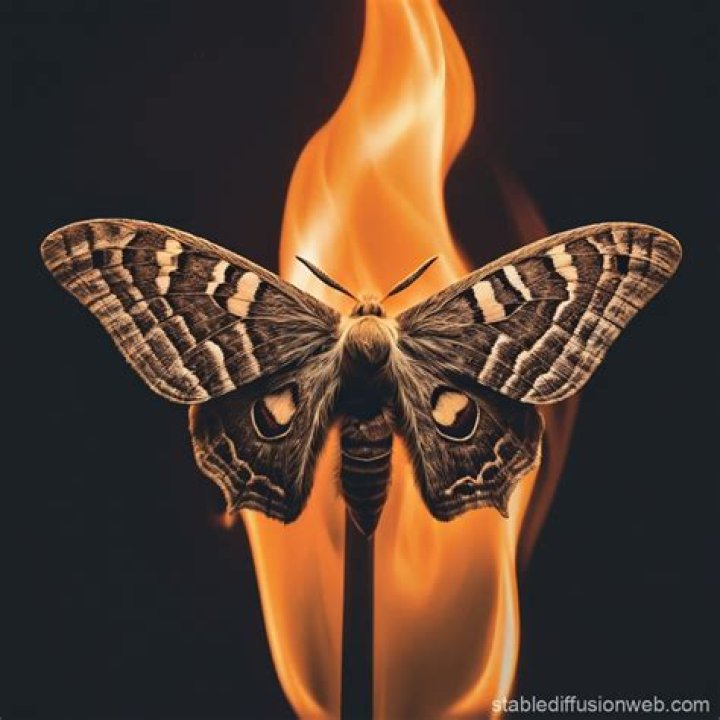 Insect that might be attracted to a flame