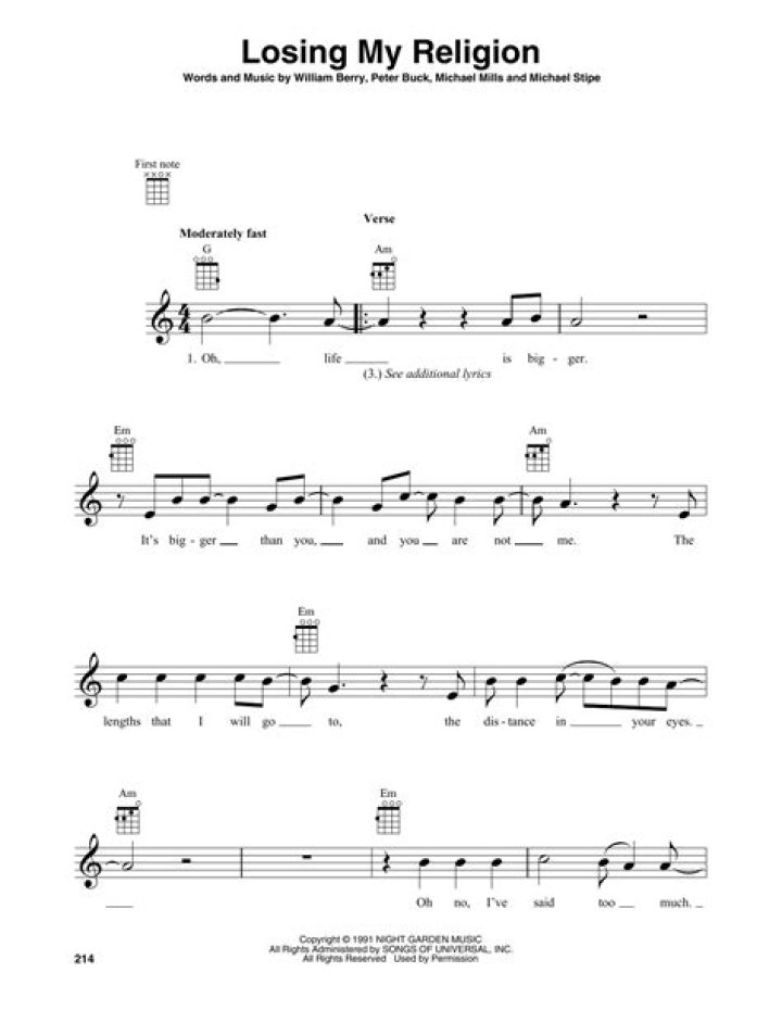 Instrument heard in Losing My Religion and Maggie May