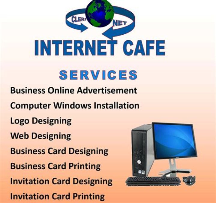 Internet connection offered by many cafés: Hyph.