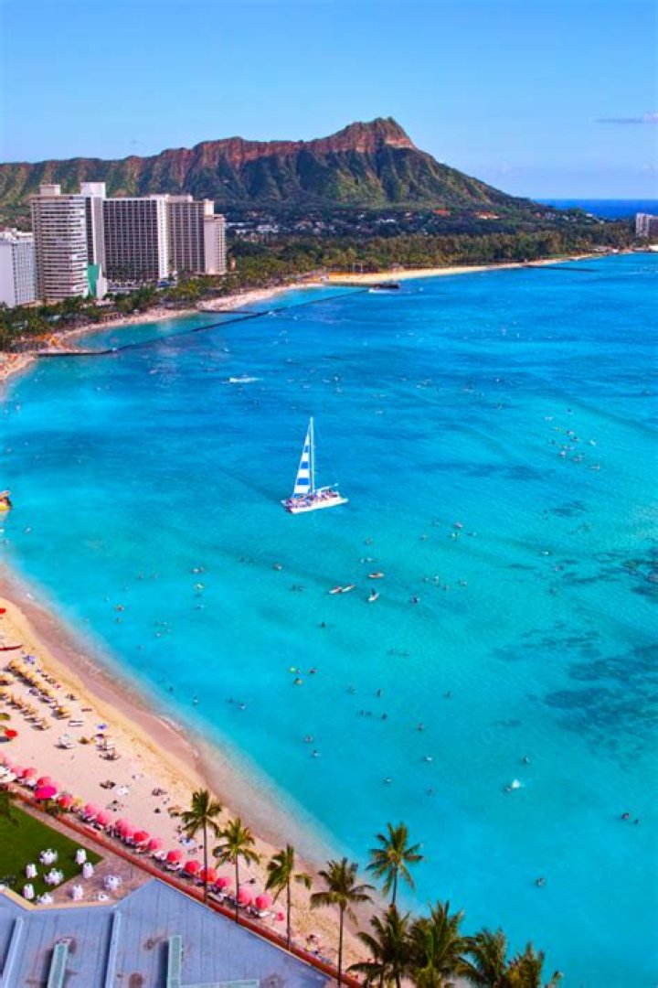 Island where Waikiki Beach is