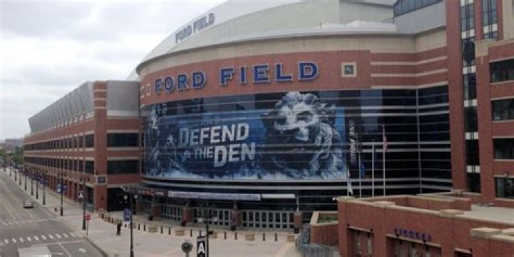 It's on top of Ford Field in Detroit