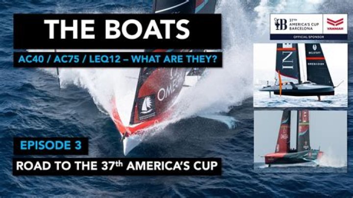 Large boat in the America's Cup
