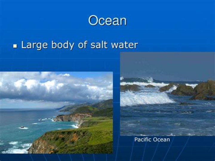Large body of salt water