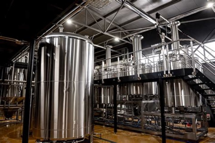 Large container in a brewery