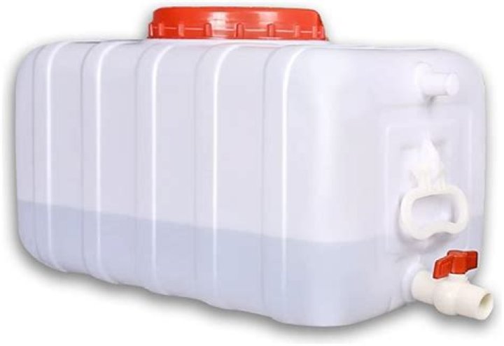 Large plastic container for orange juice
