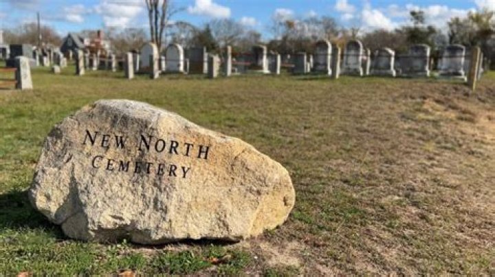 Letters seen in a cemetery