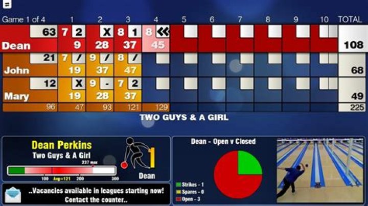 Letters that represent strikes in bowling