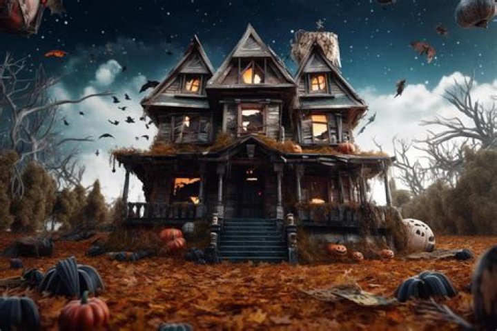 Like some houses at Halloween