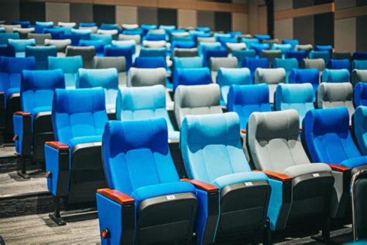 Line of seats in a movie house