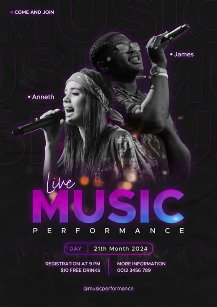 Live performance by a musician informally