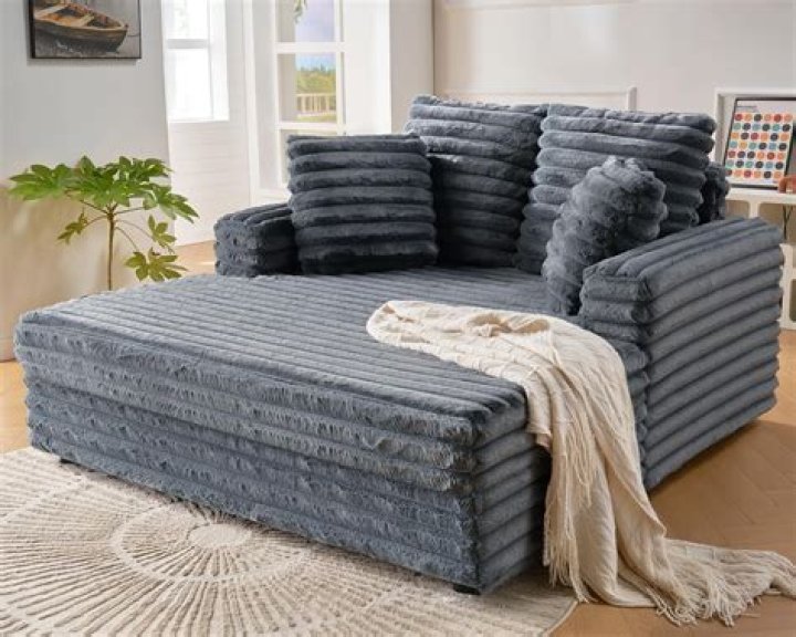 Lounges on the sofa perhaps