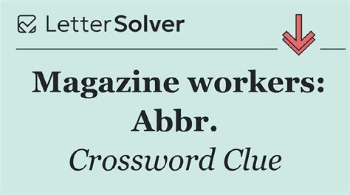 Magazine workers: Abbr.