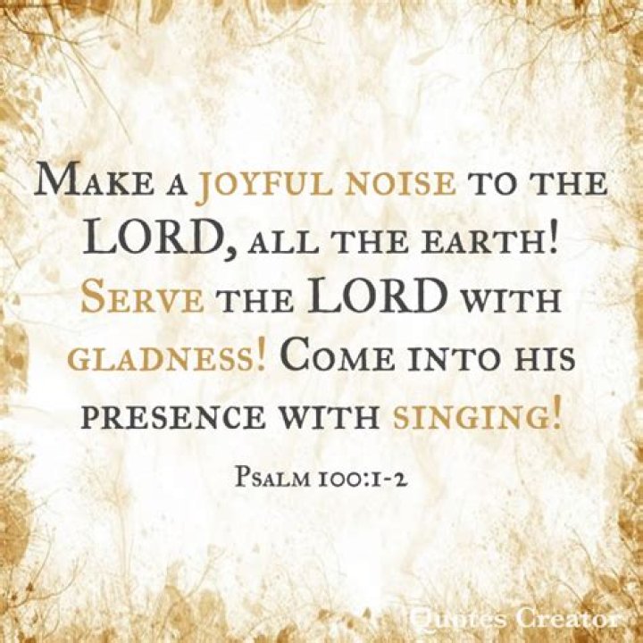 Make a joyful noise ___ the Lord (Psalms)