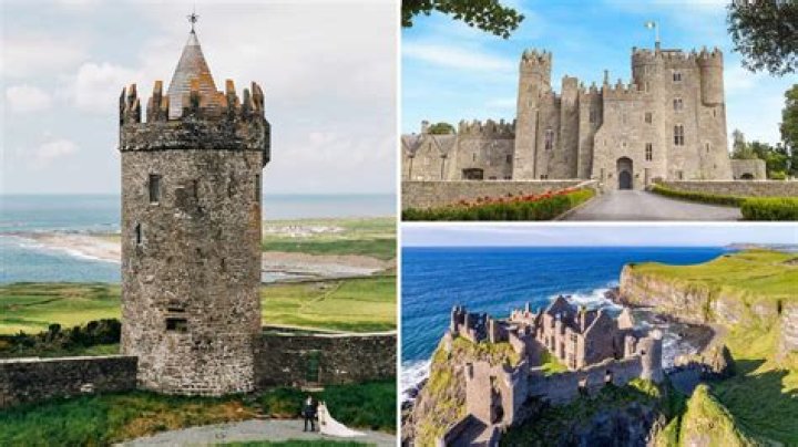 Medieval castle's trench