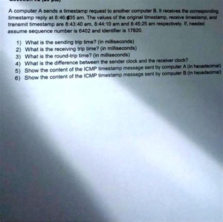 Message sent by computer