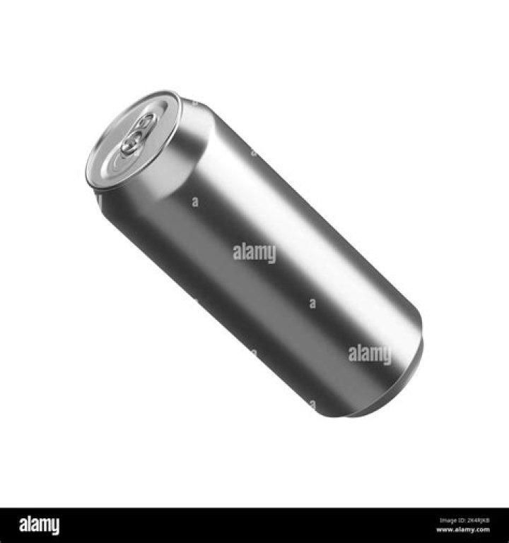 Metallic soda container