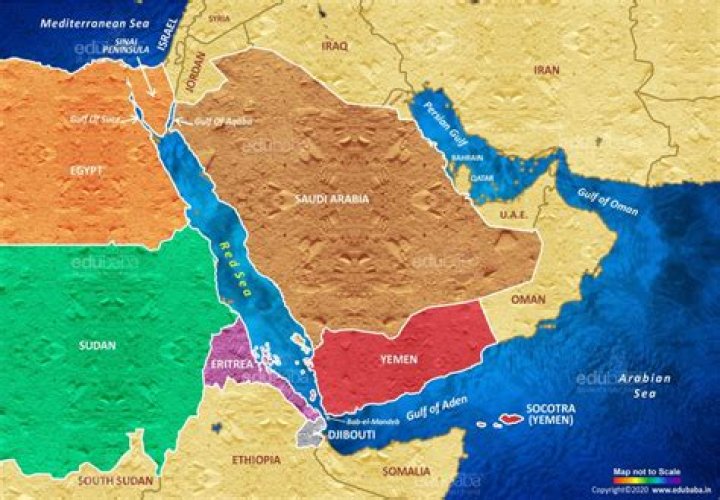 Middle Eastern country that borders the Red Sea and Arabian Sea